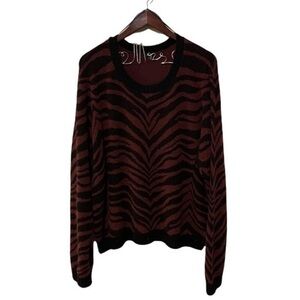 RAILS CHANCE - BURGUNDY TIGER STRIPE